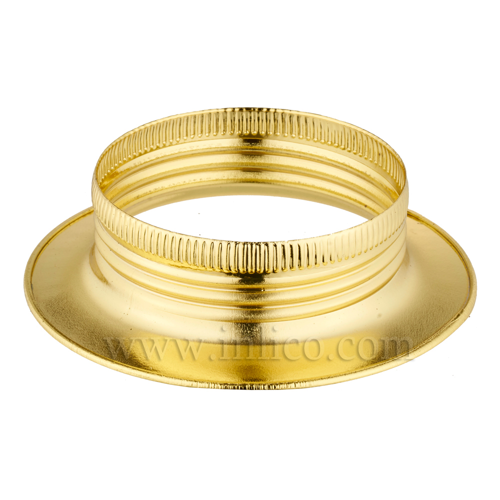 E27 METAL SHADE RING BRASS PLATED