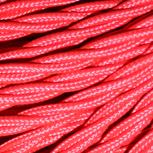 TWISTED CABLE  RED 2 CORE x 0.75MM DOUBLE INSULATED HO5V-K BS5025:2011