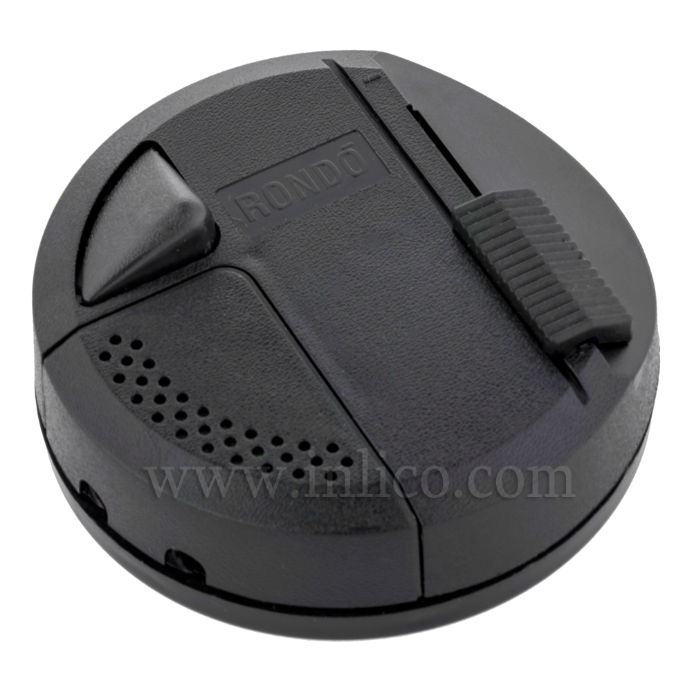 ROUND DIMMER FOOTSWITCH BLACK UL VERSION 110V 10-150W UL FILE NUMBER E497267 SUITABLE FOR CLASS I AND CLASS II 
