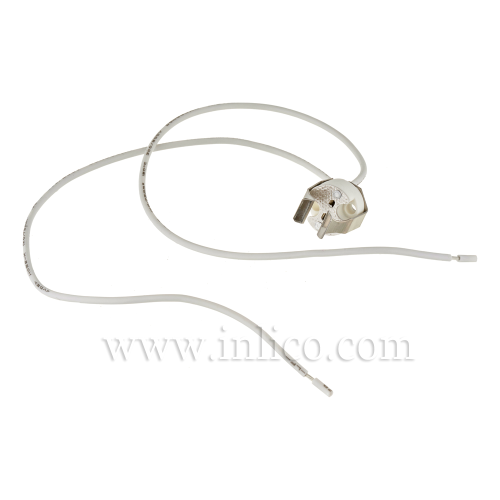 GU5.3/G4 LOW VOLTAGE LH WITH SPRING BKT + 30CM SILICON .75MM CABLE T250 VDE & UL APPROVED
