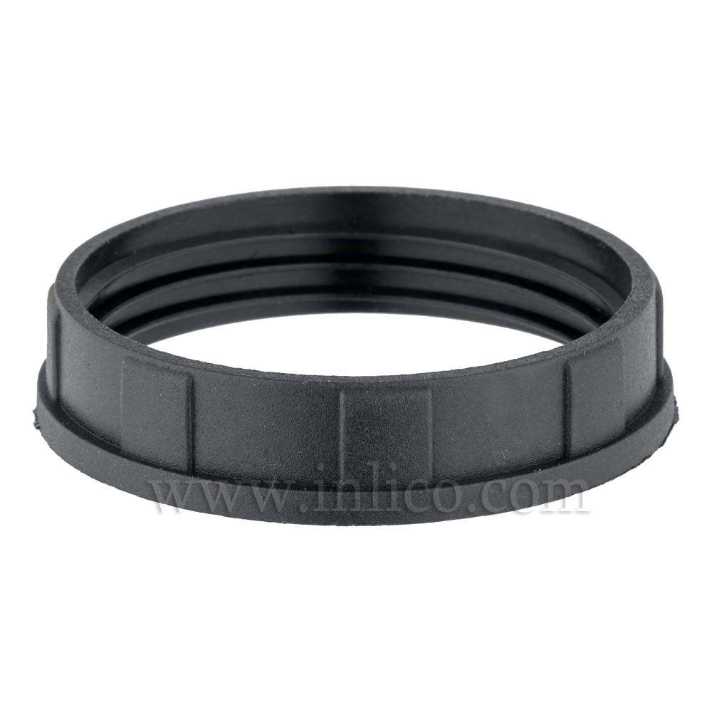 BLACK NARROW LIP SHADE RING E27/B22 46.5mm x 8.8mm