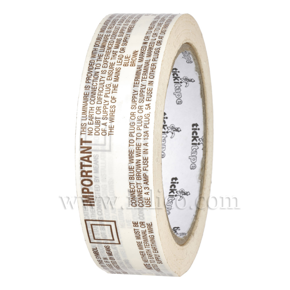 2 CORE WIRING INSTRUCTION TAPE 440 LABELS PER ROLL