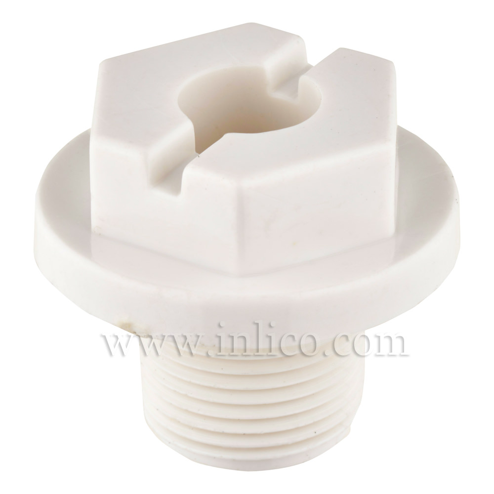 1/2" POTTERY NIPPLE WITH KEY WHITE