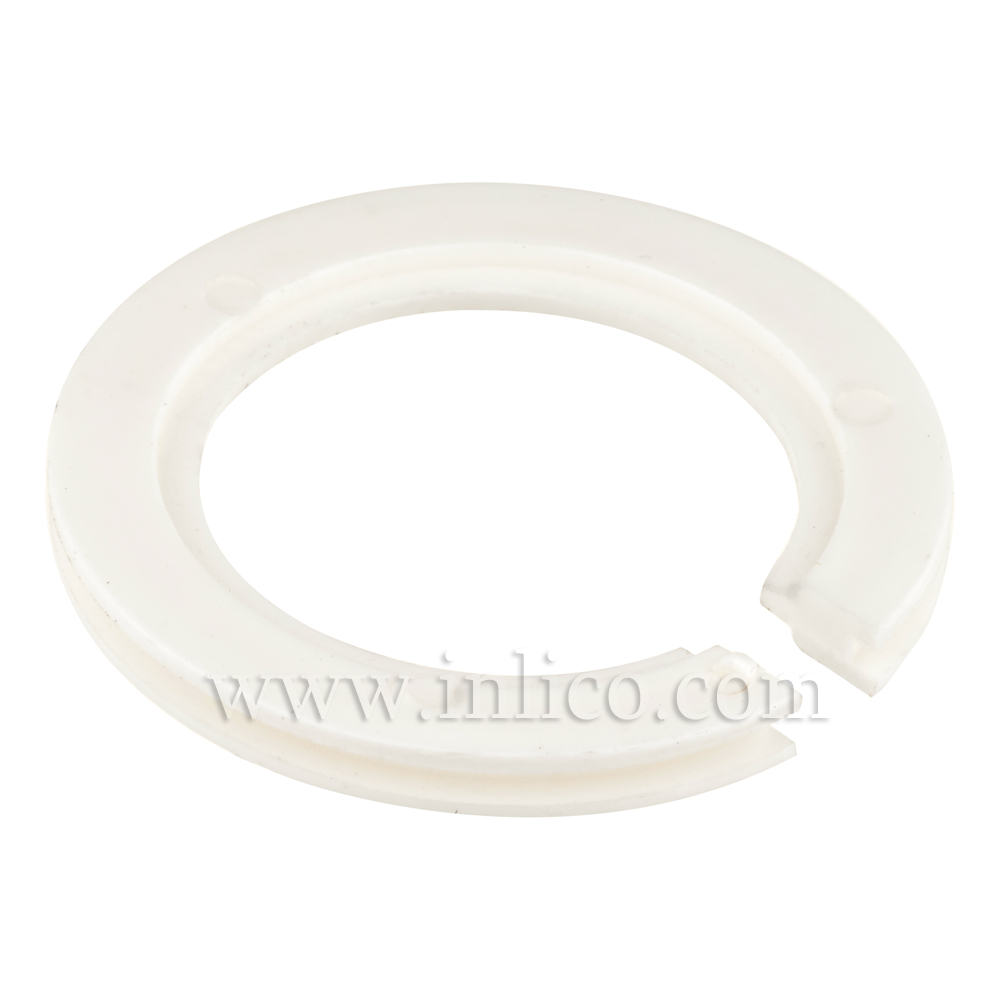 LAMPSHADE ADAPTOR RING WHITE PLASTIC - FROM E27 TO B22/E14