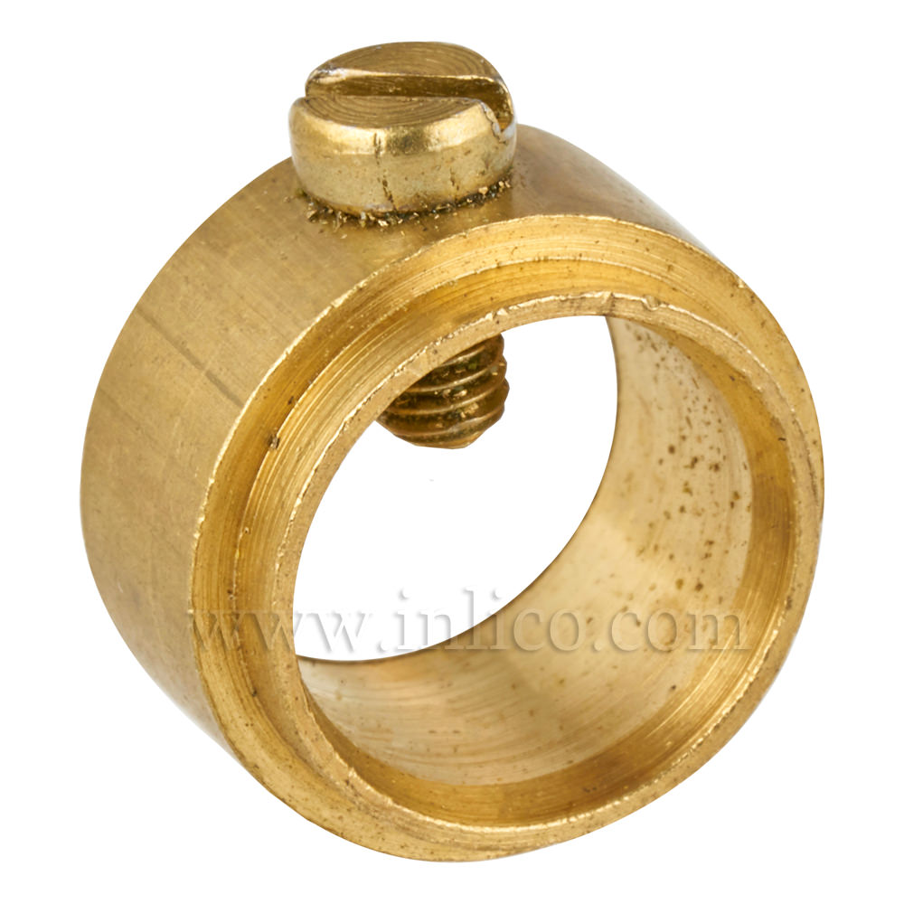 BRASS STEPPED COLLAR WITH M3 GRUB SCREW 10.5MM ID 14MM OD 8MM HEIGHT
