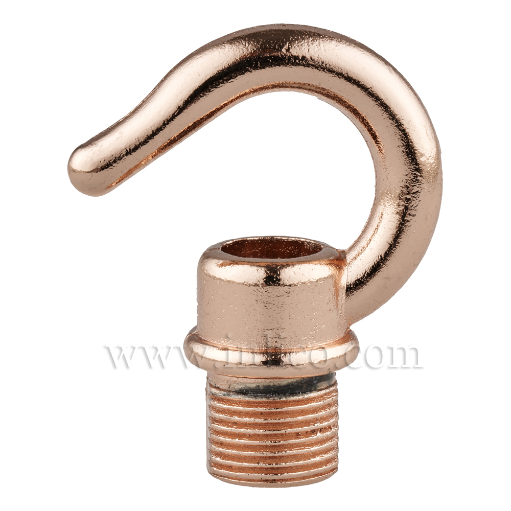 13MM COPPER PLATED HOOK MALE ENTRY