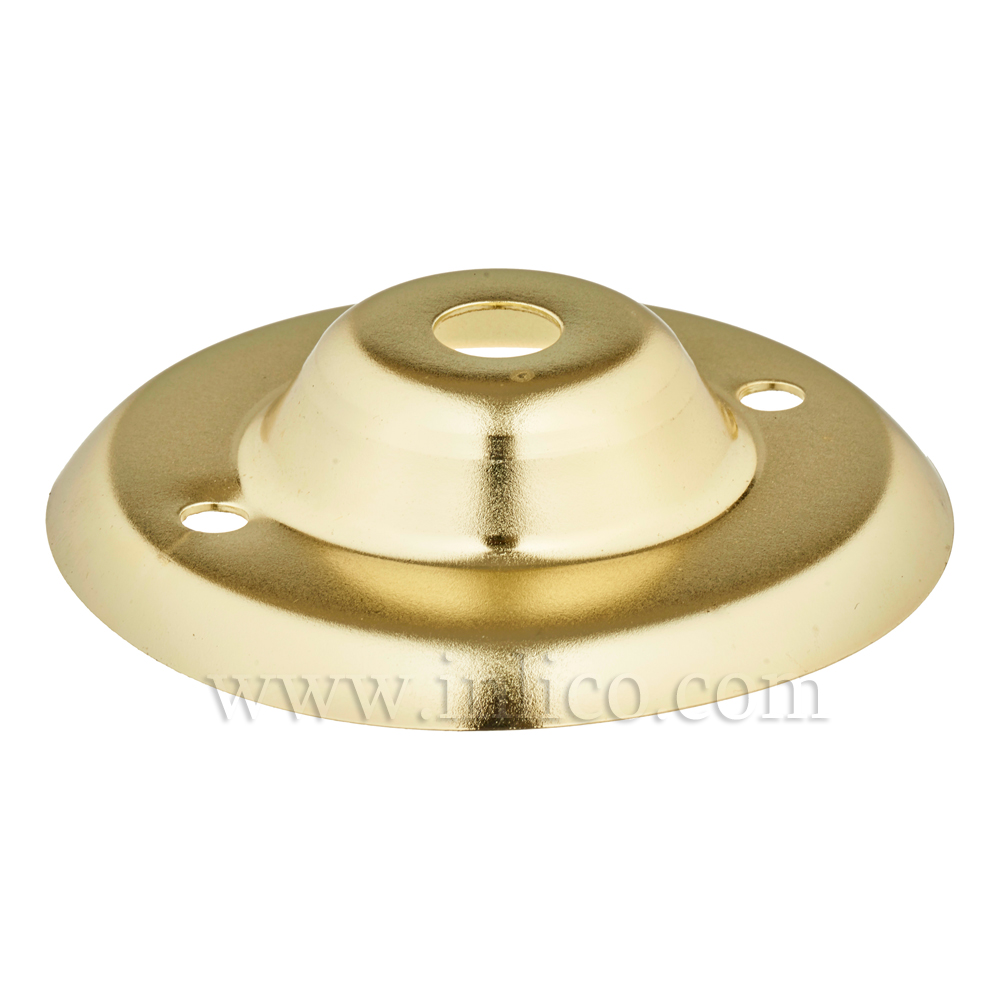 10MM CEILING PLATE BRASS PLATED FINISH WITH 2" BESA FIXING HOLES