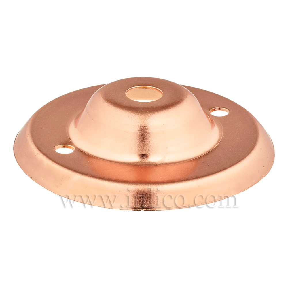 10MM CEILING PLATE COPPER PLATED FINISH WITH 2" BESA FIXING HOLES