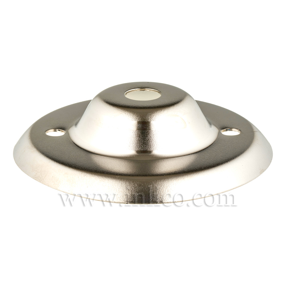 13MM CEILING PLATE NICKEL SILVER PLATED FINISH WITH 2" BESA FIXING HOLES 