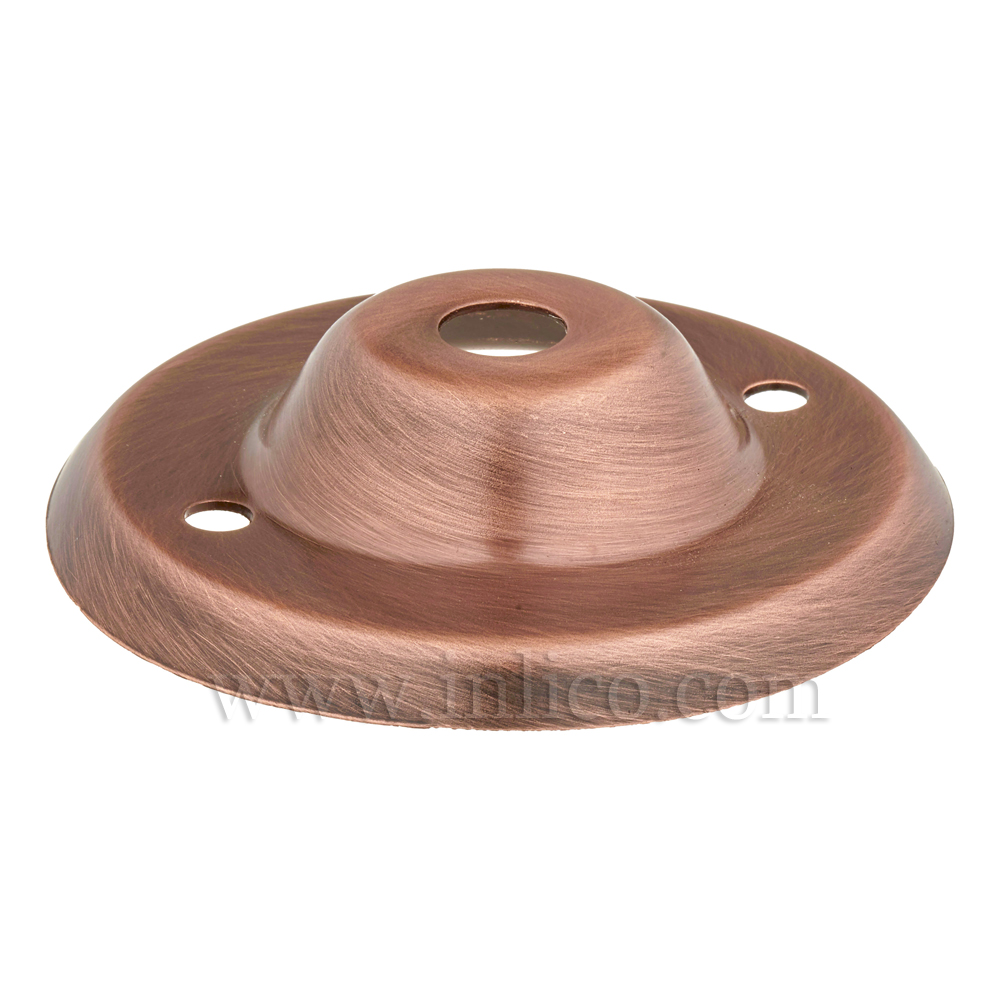 13MM CEILING PLATE ANTIQUE COPPER FINISH WITH 2" BESA FIXING HOLES