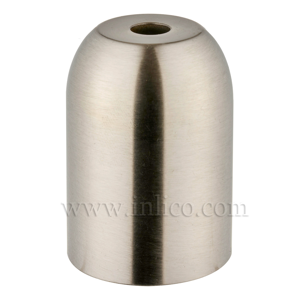 LH COVERS NICKEL PLATED RAW STEEL L/HOLDER CUP  41XH60MM FOR E27/ES LAMPHOLDER