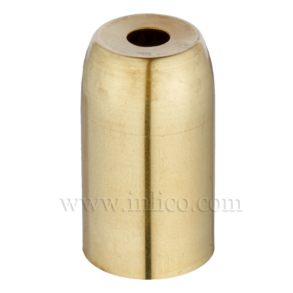 RAW BRASS LAMPHOLDER COVER D32XH60MM  WITH 10.5 MM HOLE