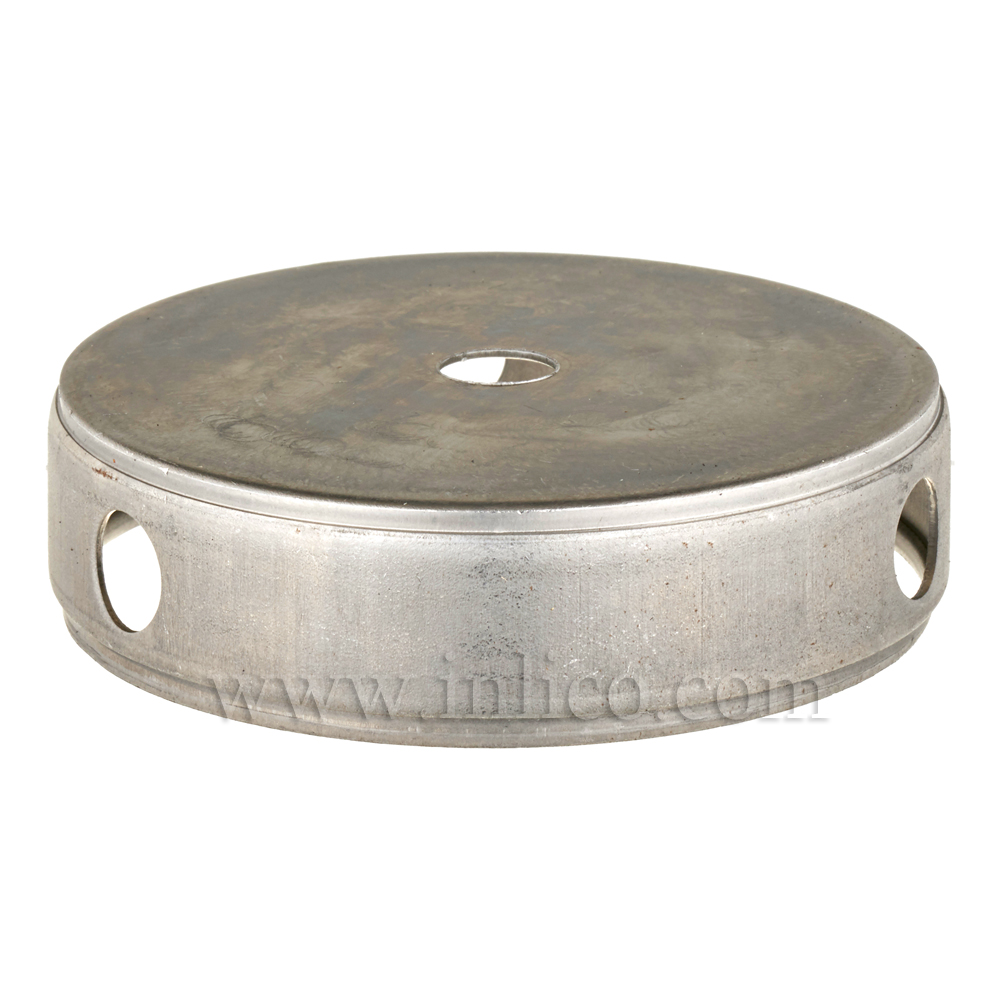 80MM RAW STEEL CENTREBODY - 3 SIDE HOLES 10.5MM CENTRE HOLE