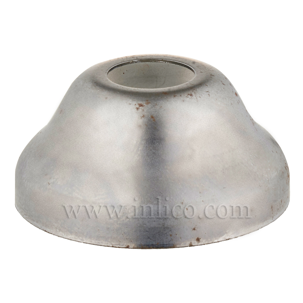LAMPHOLDER CUP 16MM X 34MM 10MM CENTRE HOLE RAW STEEL