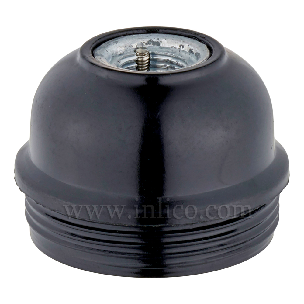 10MM METAL ENTRY DOME BLACK BAKELITE/THERMOSETTING PHENOLIC RESIN 
APPROVAL ENEC05 TO BS EN 60238:2018:2004