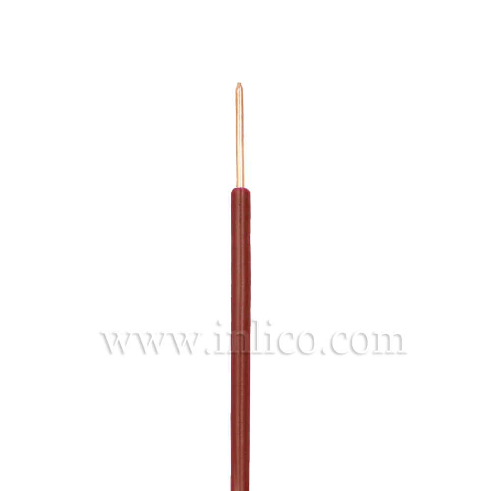 SINGLE CORE 0.75MM SILICON  SOLID BROWN -40 DEG TO 180 DEG C SILICON INSULATED 
MANUFACTURED TO SIA STANDARD BS EN 60228:2005