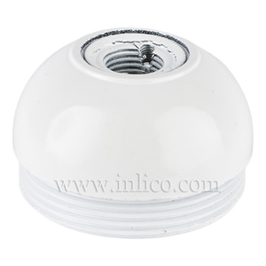 10MM. METAL ENTRY DOME WHITE