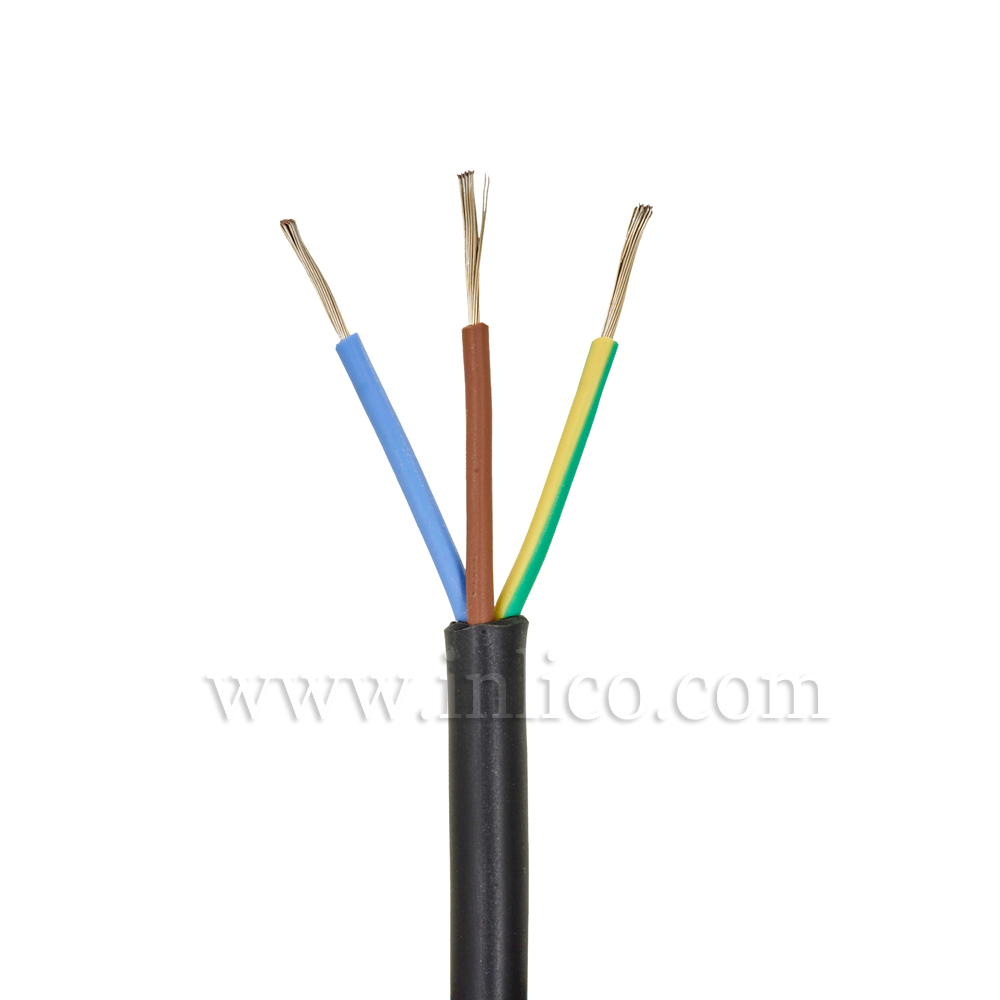 3X.75MM SILICONE HR FLX BLACK  -40 DEG TO 180 DEG C SILICON INSULATED 
MANUFACTURED TO SIAF STANDARD BS EN 60228:2005