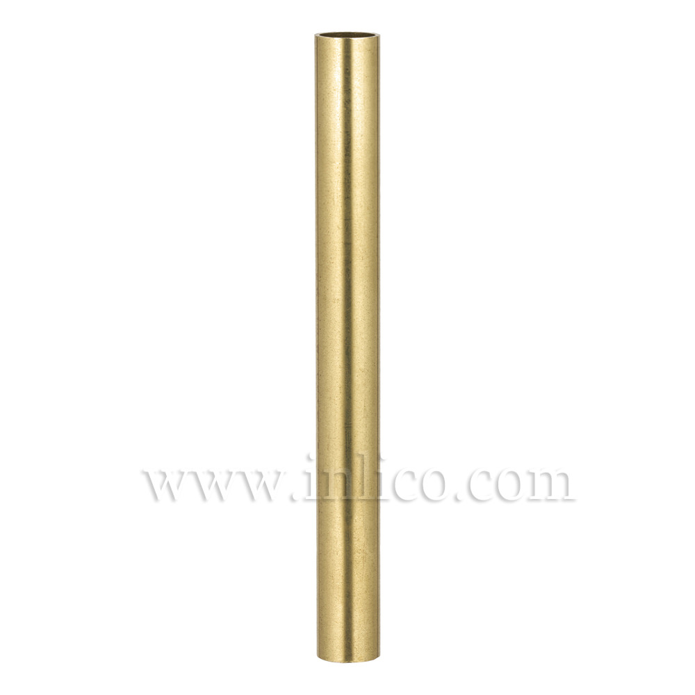 RAW BRASS SPACER 125MM LONG 10mm CLEAR BORE TO FIT OVER M10x1 ALLTHREAD