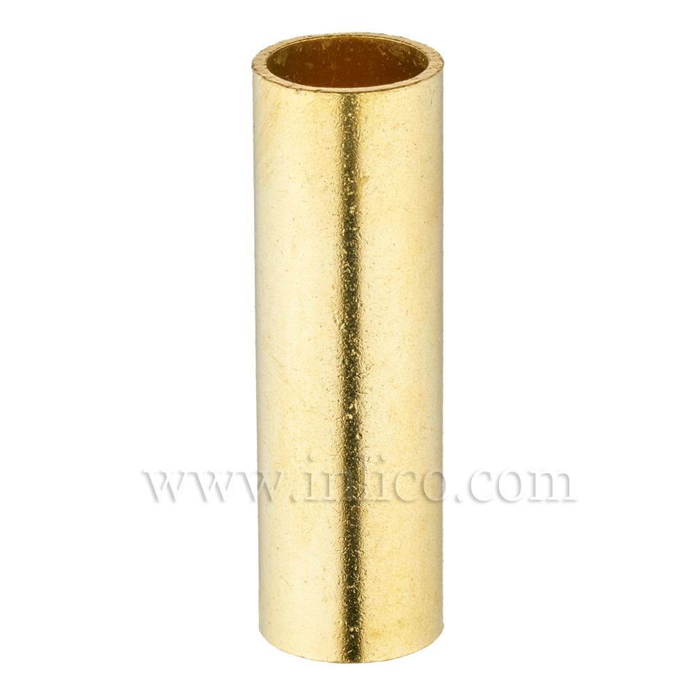RAW BRASS SPACER 50MM LONG 10mm CLEAR BORE TO FIT OVER M10x1 ALLTHREAD