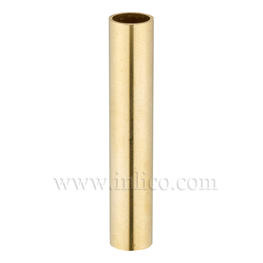 RAW BRASS SPACER 75MM LONG 10mm CLEAR BORE TO FIT OVER M10x1 ALLTHREAD