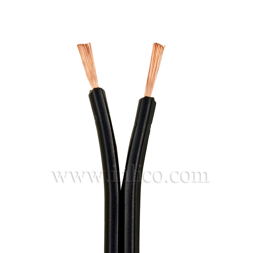 SPT2 2 CORE AWG18 BLACK CABLE FOR USA USE WITH UL APPROVAL HOLOGRAM LABEL 
UL APPROVED FILE NUMBER E218701 
REEL SIZE IS 500FT=153M